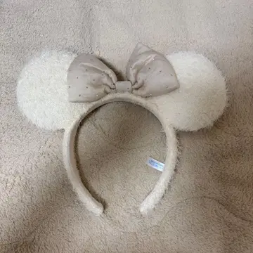 디즈니 미니 머리띠 화이트 [ 2025 겨울 신상 ]