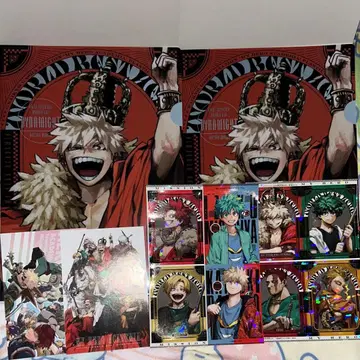 히로아카 최강 점프 클리어 파일 스티커 엽서 바쿠고 카츠키