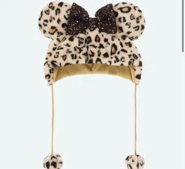 [택 포함 미사용 새상품] 브라운 표범 무늬 팬캡