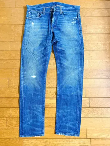 데님&서플라이 랄프 로렌 데미지 데님 패치워크 청바지