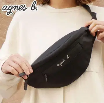 아네스베 바디백 웨스트 파우치 사선 블랙
