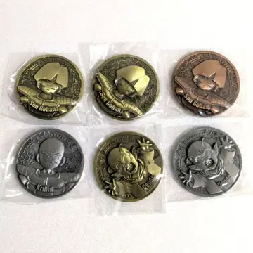 드래곤볼 Z 콜렉터블 메달 손오반 크리링 덴데 6개 세트