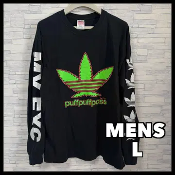 puffpuffpass 블랙 긴팔 T셔츠 L