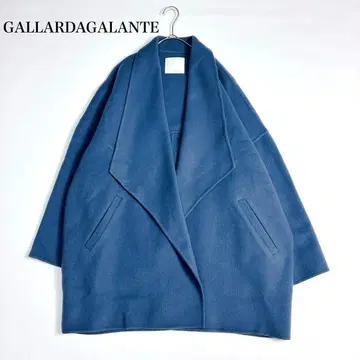 귀여운 개럴개런트 리버 숏코트 울 더블 페이스 블루