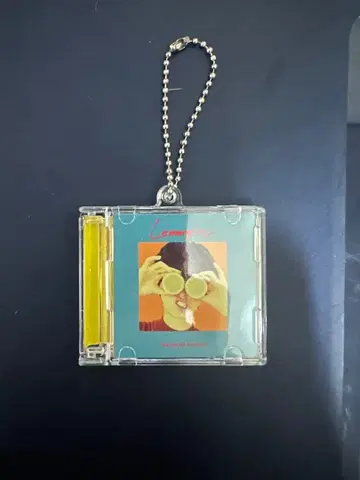 마카로니 연필 레몬파이 CD풍 키링 마카엔