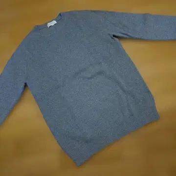 백넘버 BACK NUMBER 그레이 리브 크루넥 니트