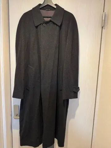 해롯 울 롱 코트 다크 그레이