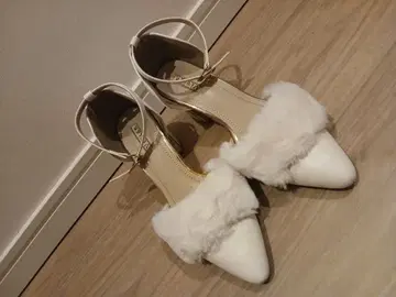 Vivian 뮬 화이트 L 사이즈