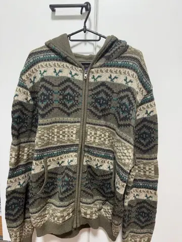 thisisneverthat 페어아일 패턴 후드티