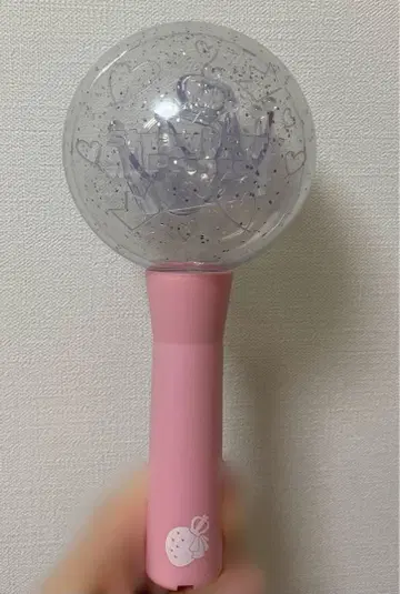 하트 무늬 핑크 응원봉