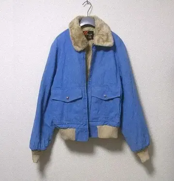 80s 90s 시어스 옷깃 보아 데님 패딩 자켓 지퍼 하자 있음