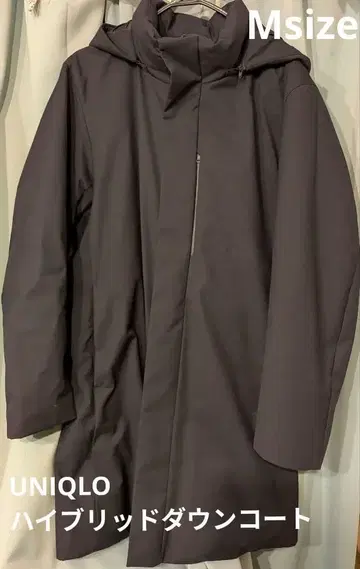 유니클로 하이브리드 다운 아우터 후드 부착 자켓