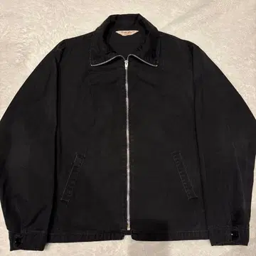 50s60s~ 블랙 검정 스윙탑 코튼 혼방 빈티지 드리즐러