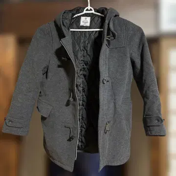 FREAKS Freaks 남성용 L 사이즈 더플 코트 그레이 후드 부착