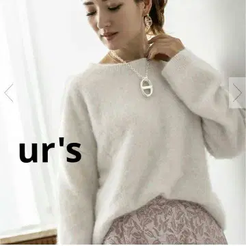 [택 포함 새상품] ur's 유어스 울 혼방 크루넥 긴팔 니트 스웨터