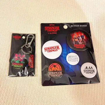 오늘 발송 기묘한 이야기 캔뱃지 5개 세트 키링 데모고르곤