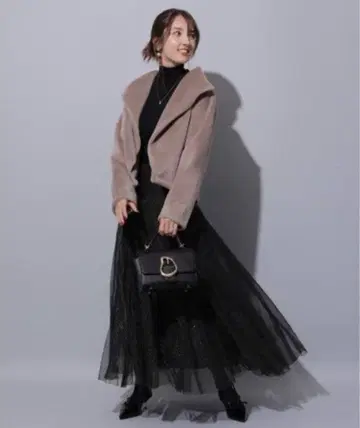 아푸와이저 리셰 라메 샤샤 스커트 니트 셋업 M 새상품