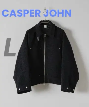 캐스퍼 존 B-3 기믹 플라이트 블루종 블랙 아우터