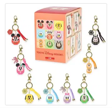 도쿄 디즈니 리조트 2026년 설날 키체인 세트 8종