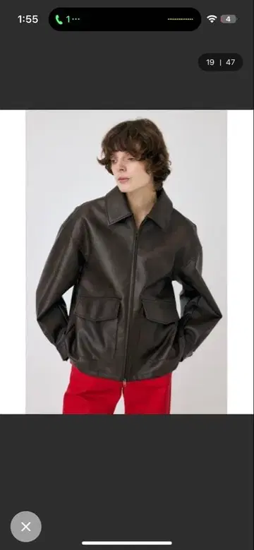 MOUSSY FAUX LEATHER OVER 자켓