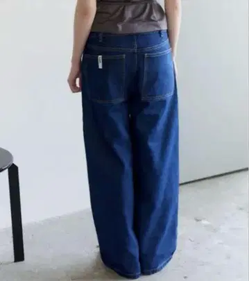 heak 하쿠 로우웨스트 데님 와이드 팬츠