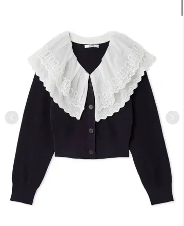 [ SNIDEL ] 레이스 칼라 니트 풀오버