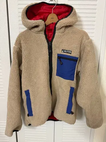 [ 미사용 ] ALTUS 알타스 보아 플리스 자켓 베이지 나일론