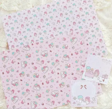 새상품 키키라라 리틀 트윈스타 디자인 페이퍼 & 메모장 askme