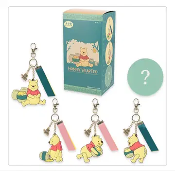 도쿄 디즈니 리조트 랜드 곰돌이 푸 키체인 세트 전 5종