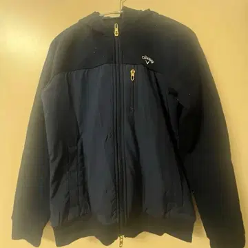 캘러웨이 후드 부착 집업 블루종 골프웨어