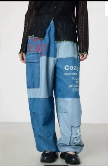 로데오 크라운 커스텀 데님 카고 팬츠 2