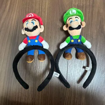 USJ 마리오 루이지 봉제 인형 머리띠