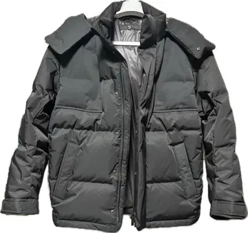 [컨디션 최상] 유니클로 +J 다운 오버사이즈 후드티 블랙 L