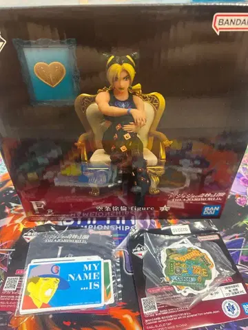 죠죠 제일복권 죠죠 월드 F상 쿠죠 죠린 + L상 스티커