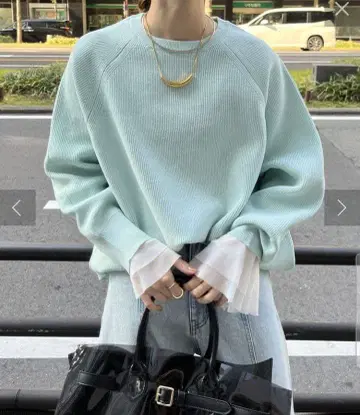 DOUDOU 긴팔 니트 민트