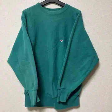 Champion 맨투맨 터콰이즈 컬러 그린 XL