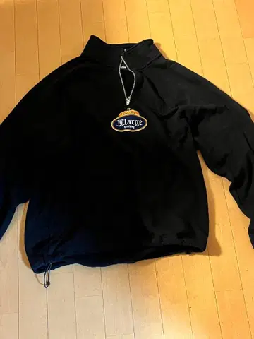 XLARGE 블랙 하프 지퍼 트레이닝복