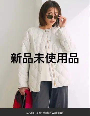 UNFILO TAION 콜라보 퀼팅 블루종 S