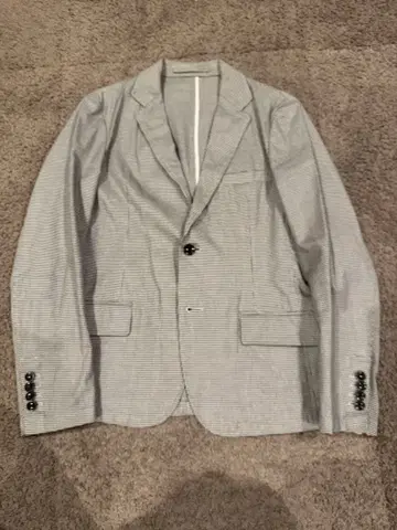 맨즈 멜로즈 자켓 하운드투스 체크 패턴