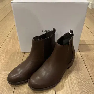 글로벌 워크 라쿠션 발수 사이드 고어 부츠 브라운 M