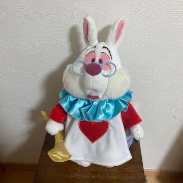 새상품 택 포함 원더랜드 앨리스 화이트 토끼 봉제 인형