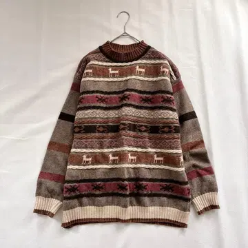 90s 올드 베네통 빈티지 울 니트 노르딕 이탈리아제