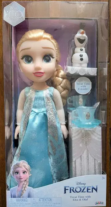 디즈니 프린세스 엘사 & 올라프 토들러 인형 티 세트와 눈의 여왕