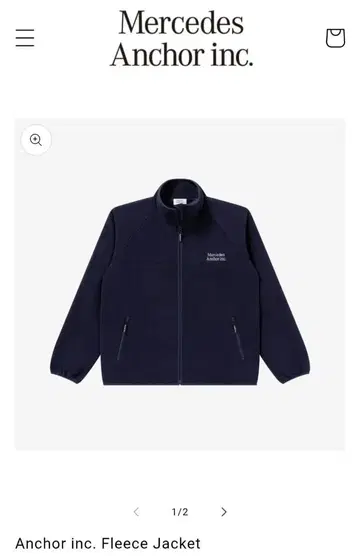 Mercedes Anchor inc. Fleece Jacket 네이비