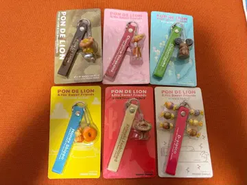 미스터 도넛 폰데 라이온과 친구들 스트랩 6개 세트