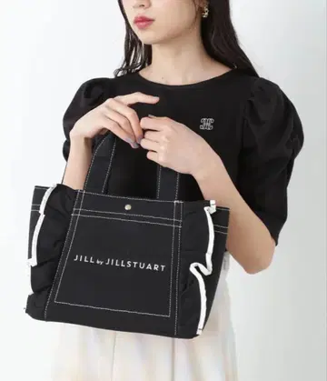 JILL by JILLSTUART 프릴 토트백 스몰 블랙