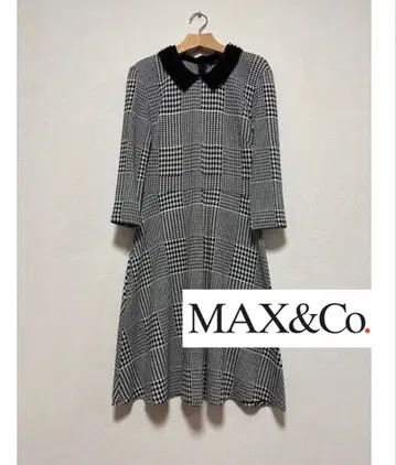 MAX&Co 긴팔 2way 롱 원피스 옷깃 탈부착