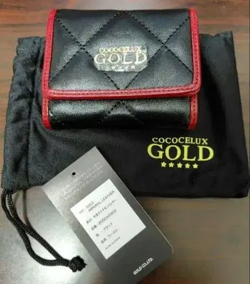 코코세 골드 소가죽 다이아몬드 가죽 3단 폴더형 지갑