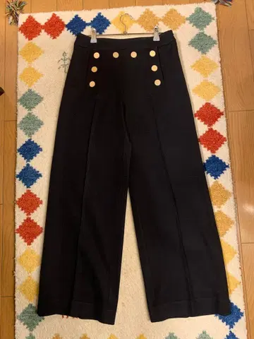 haunt 마린 와이드 팬츠 (폴리에스테르, 울)