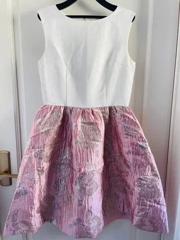 새상품급! 체스티 자카드 스커트 원피스 핑크 0